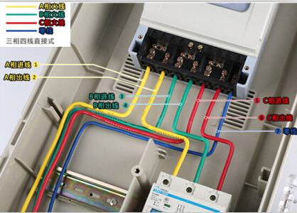 三相四线智能电表接线